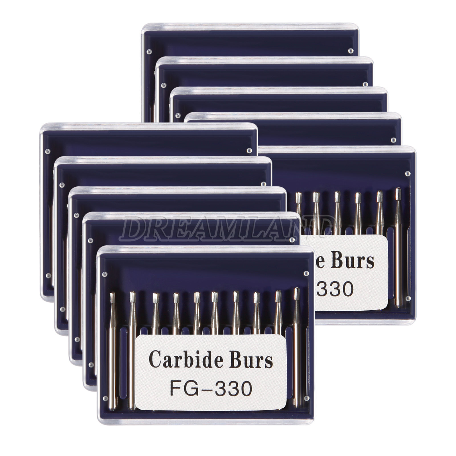 Dental Carbide Burs Tungsten Steel Bur FG# 330 Pear for High Speed Handpiece USA