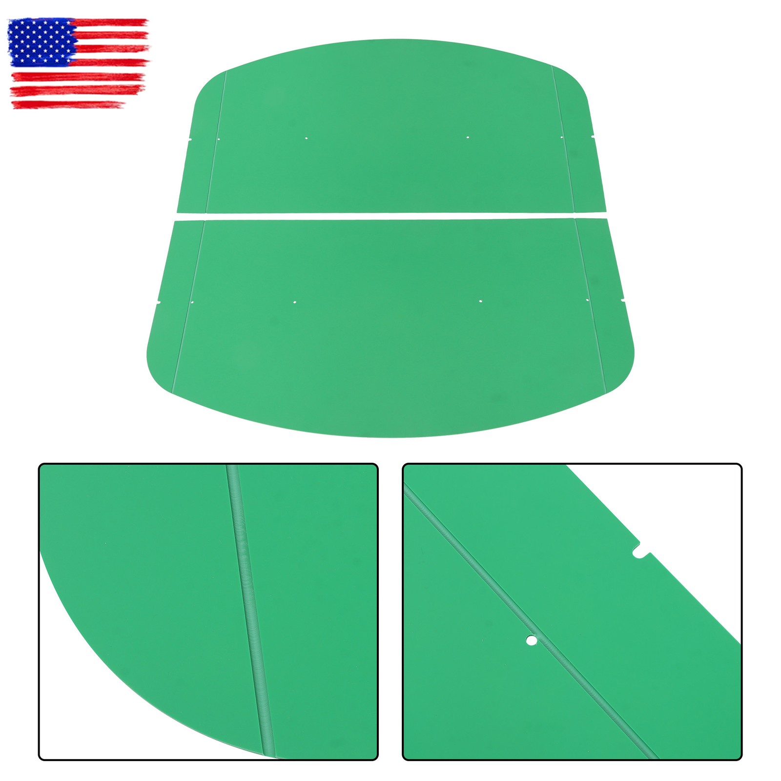 Tractor & Mowers Top Canopy 52″× 52″ For 2″ x 2″ or 2″ x 3″ Rops Umbrella Green