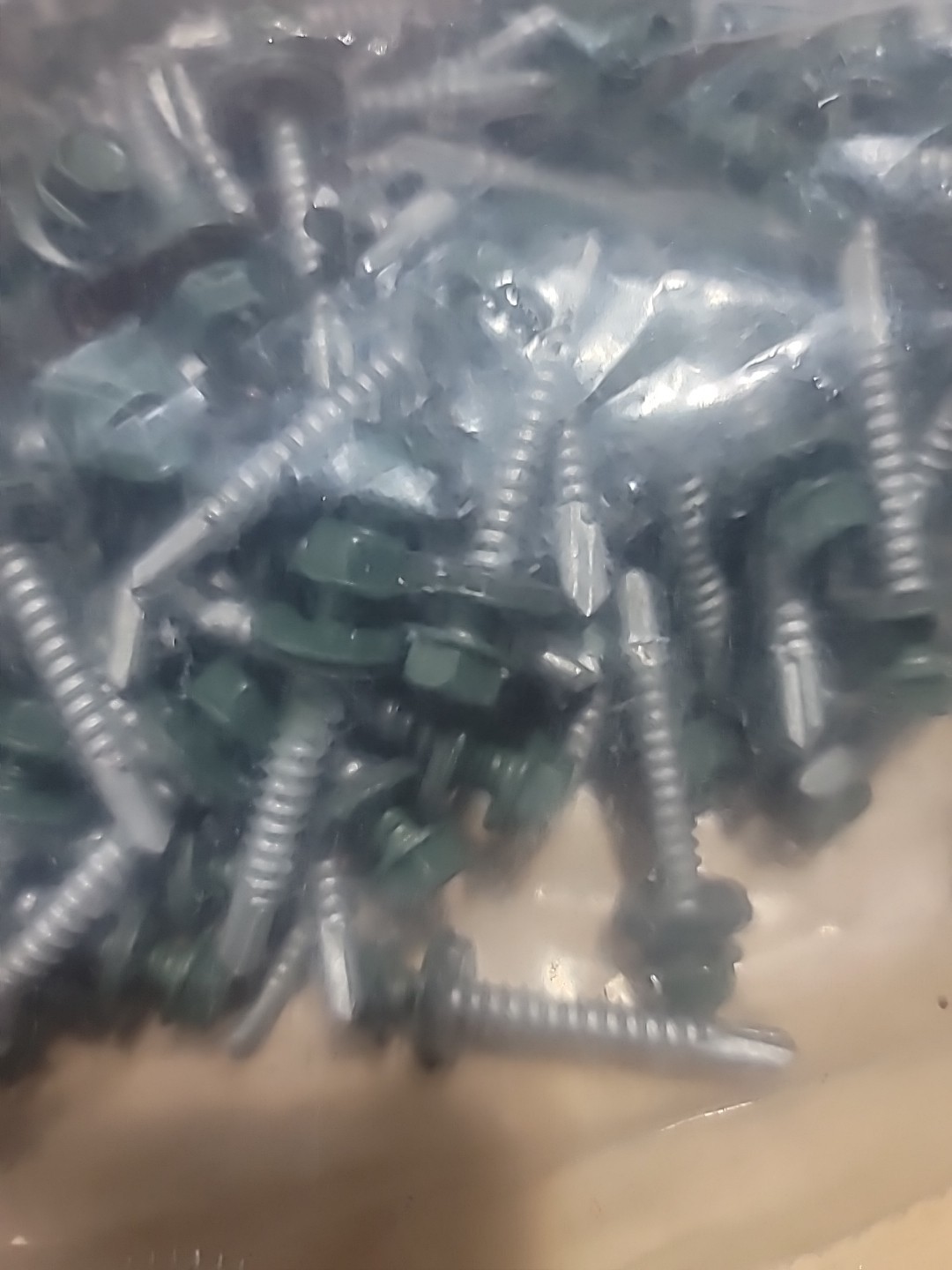 Qty 325 12x 1-1/2″ Hex Head w/w Metal Roofing/Wall to Metal Framing Screws Green