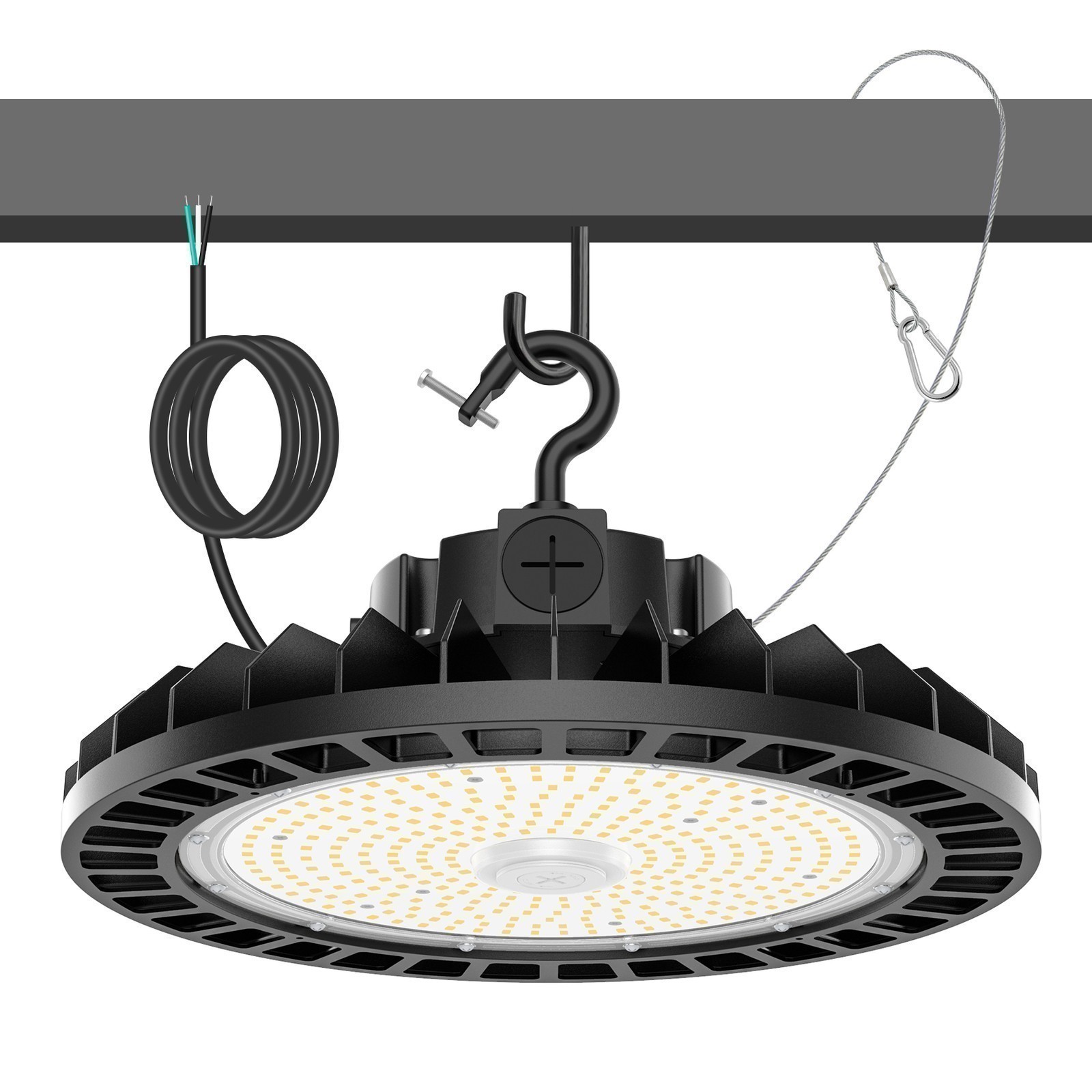 480V 240W LED High Bay Light (600W MH/HPS Eqv.) with Microwave Sensor Interface
