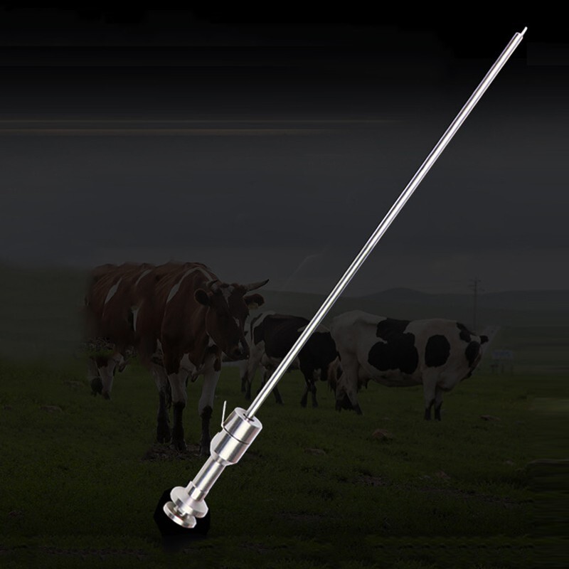 46cm/18.1″ Cow Artificial Insemination Gun Stainless Steel f/Sheep Cattle