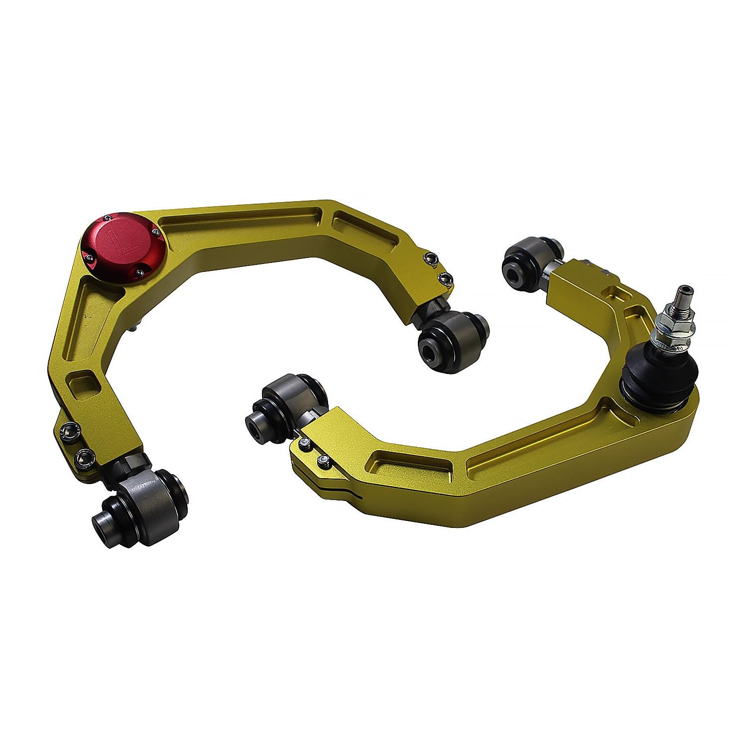 Forged Billet UCA 2004-2022 F150 3″ Lift Yellow Adj. Bushing Ball Joints