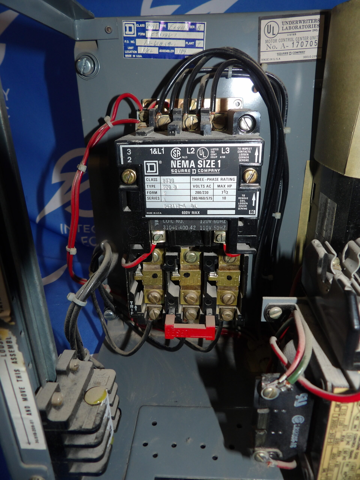 Square D 8536 SCO-3 8998 EC-401 Series B 3A Breaker MCC Motor Control + 1 Yea…