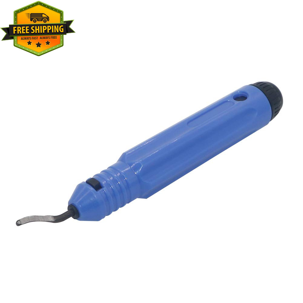 Hand Metal Deburring Tool NB1100 Handle + 10 Pcs BS1010 Rotary Deburr Blades, Bu