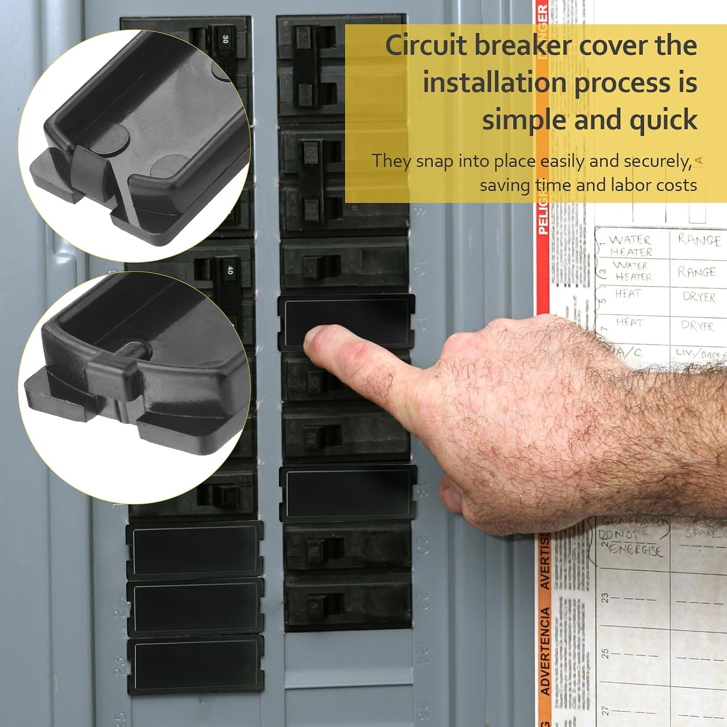 Breaker Filler Plate for Eaton BRFPP Circuit Breaker Knockout Filler Plate Comes
