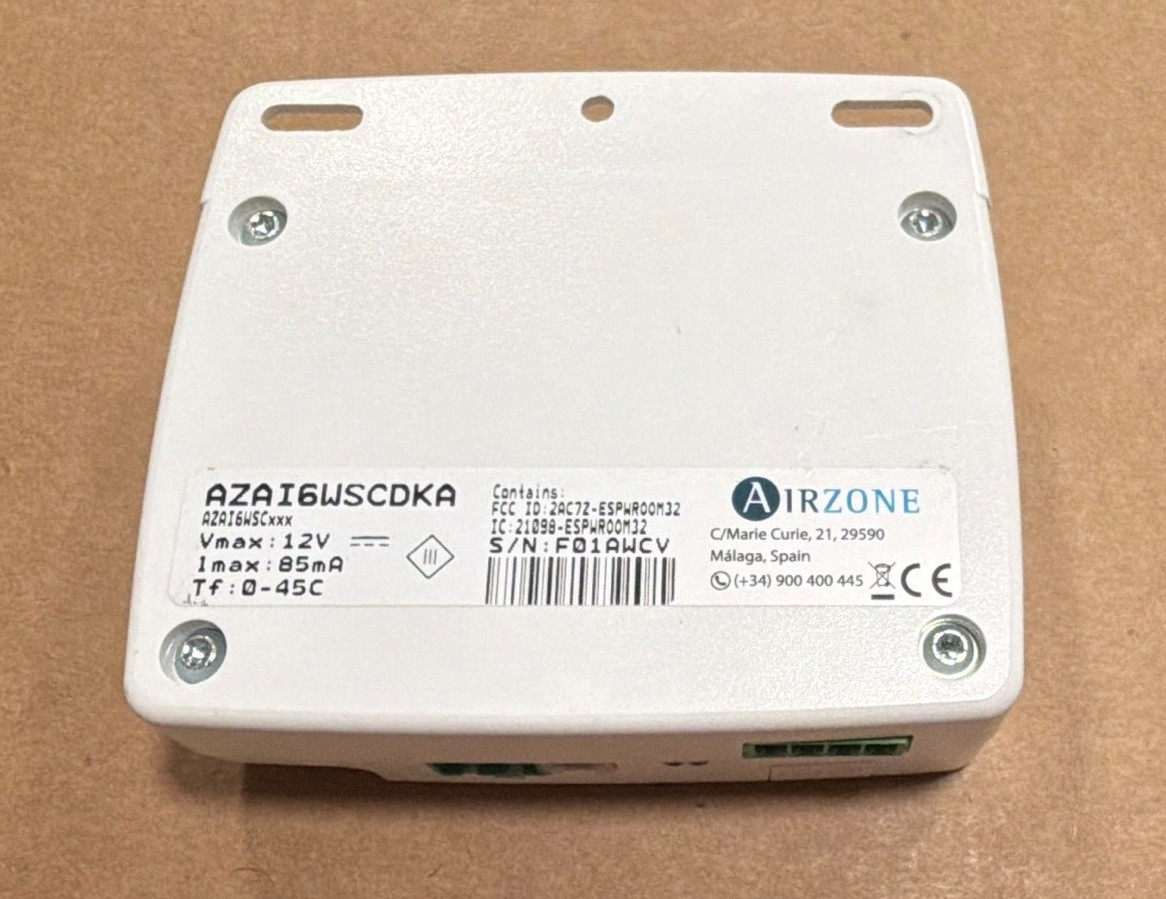 Airzone AZAI6WSCDKB Aidoo Pro HVAC Unit Controller for Daikin 12V