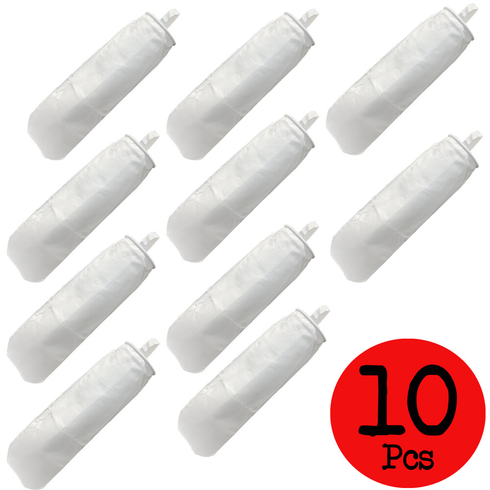 Lot of 10 pcs PRM Polyester Felt Liquid Filter Bag 304 SS Ring 100 Micron Size 2