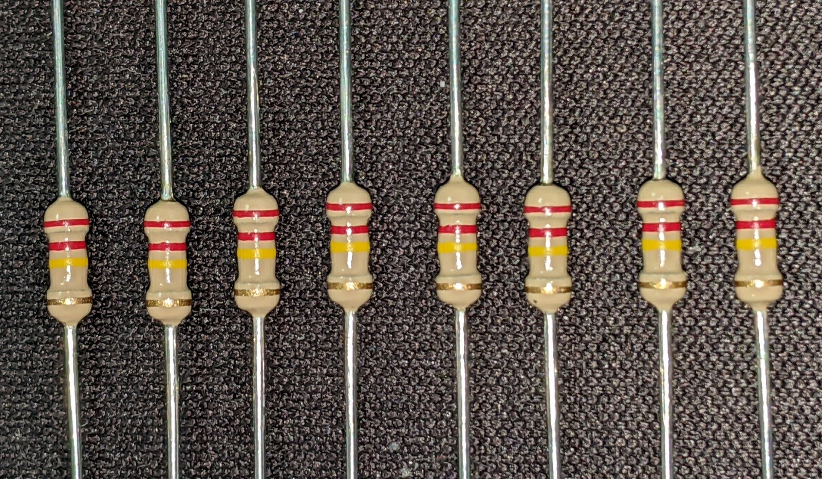 220 K Ohm 1/4 WATT 5% Carbon Film Resistor, (25 pcs) NOS