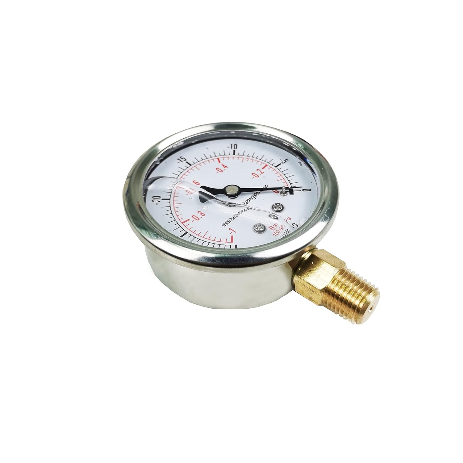 HFS(R) Oil Filled Vacuum Pressure Gauge -2.5″ Dial Size, 1/4″ NPT Lower Mount