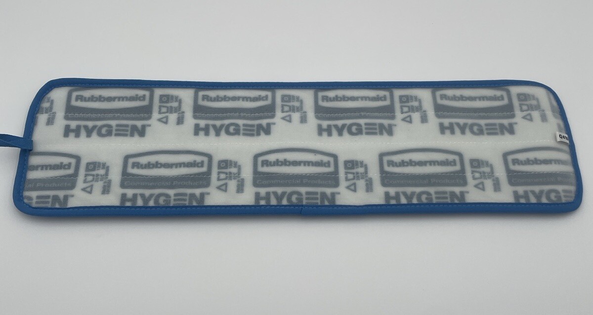 Lot of 3 Rubbermaid Commercial Product Q410 Hygen 20″ Microfiber Damp Mop Pad