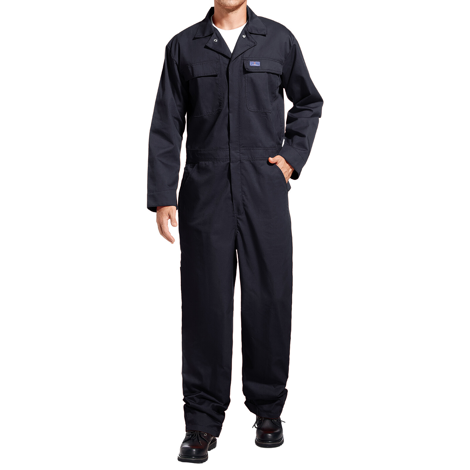 HISEA Men’s Long Sleeve Coverall Workwear Jumpsuit Boilersuit Anti-Stain&Wrinkle