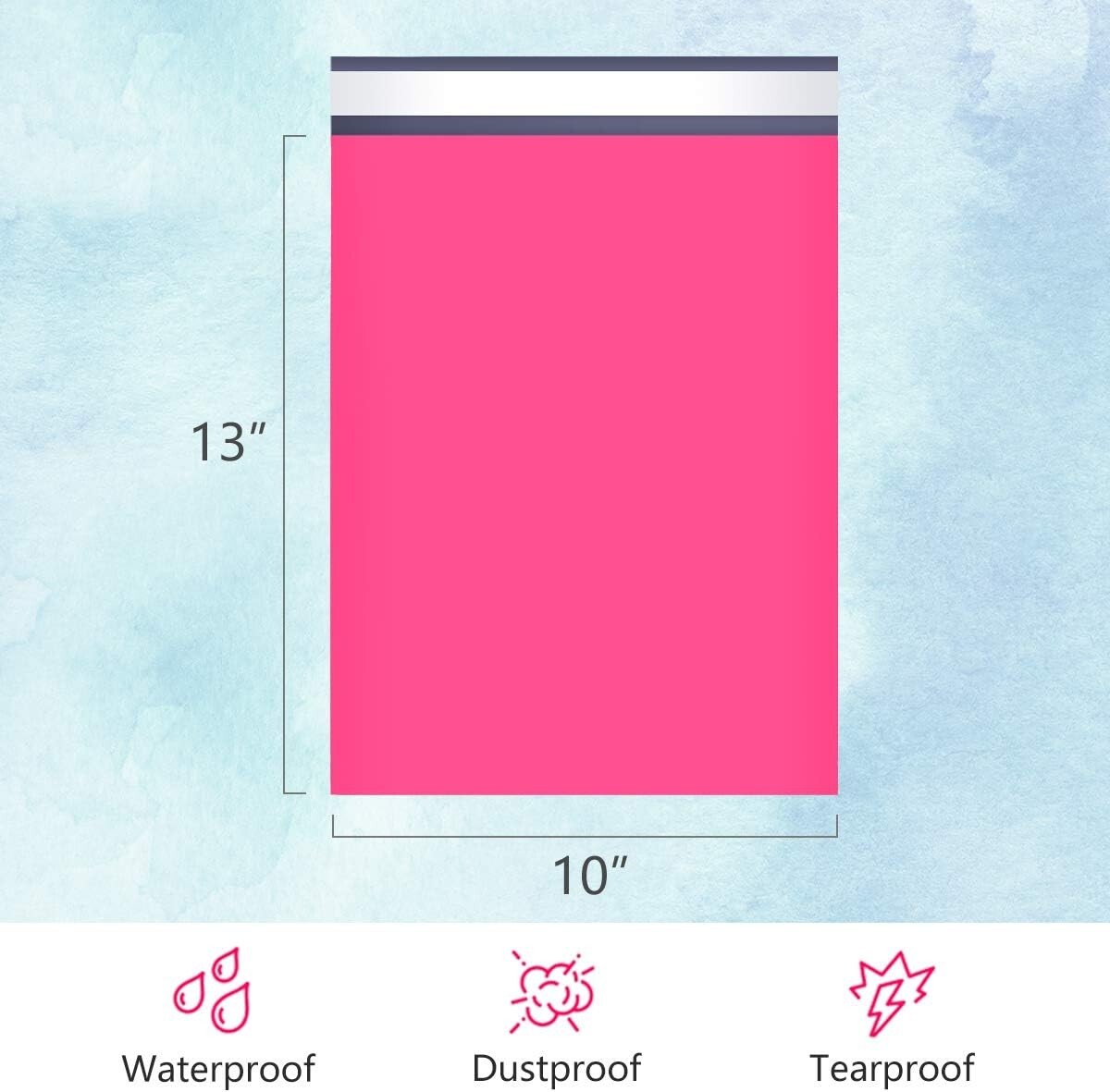 300 Poly Mailers 10×13 Shipping Bags Plastic Packaging Mailing Envelope Pink