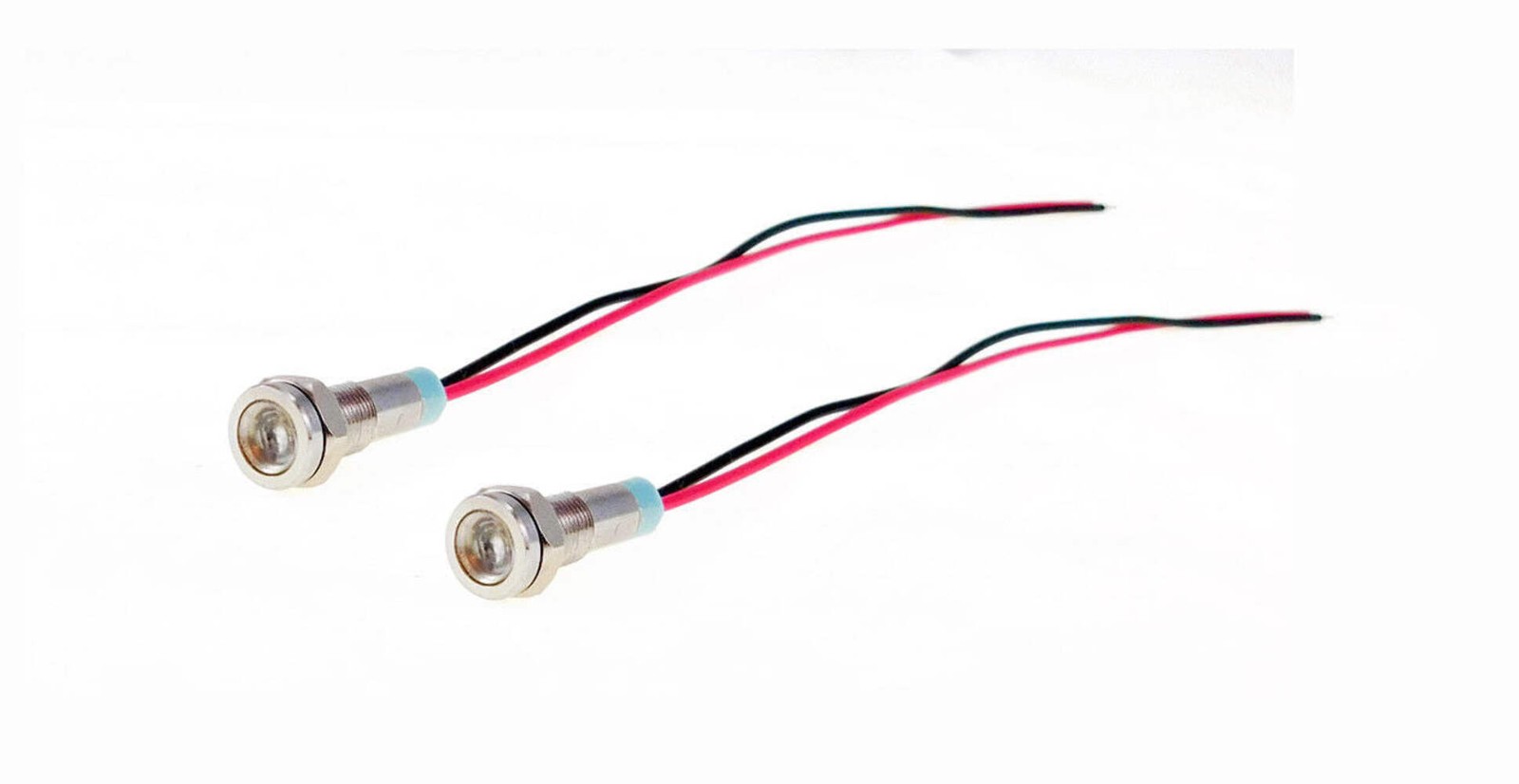 2 Pack Procraft 6mm 115v LED Indicator Lamp Clear 6ZSD.X-115-C