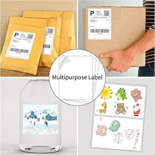 50 8.5×5.5 Shipping Address Labels Half Sheet Self Adhesive for Laser ink