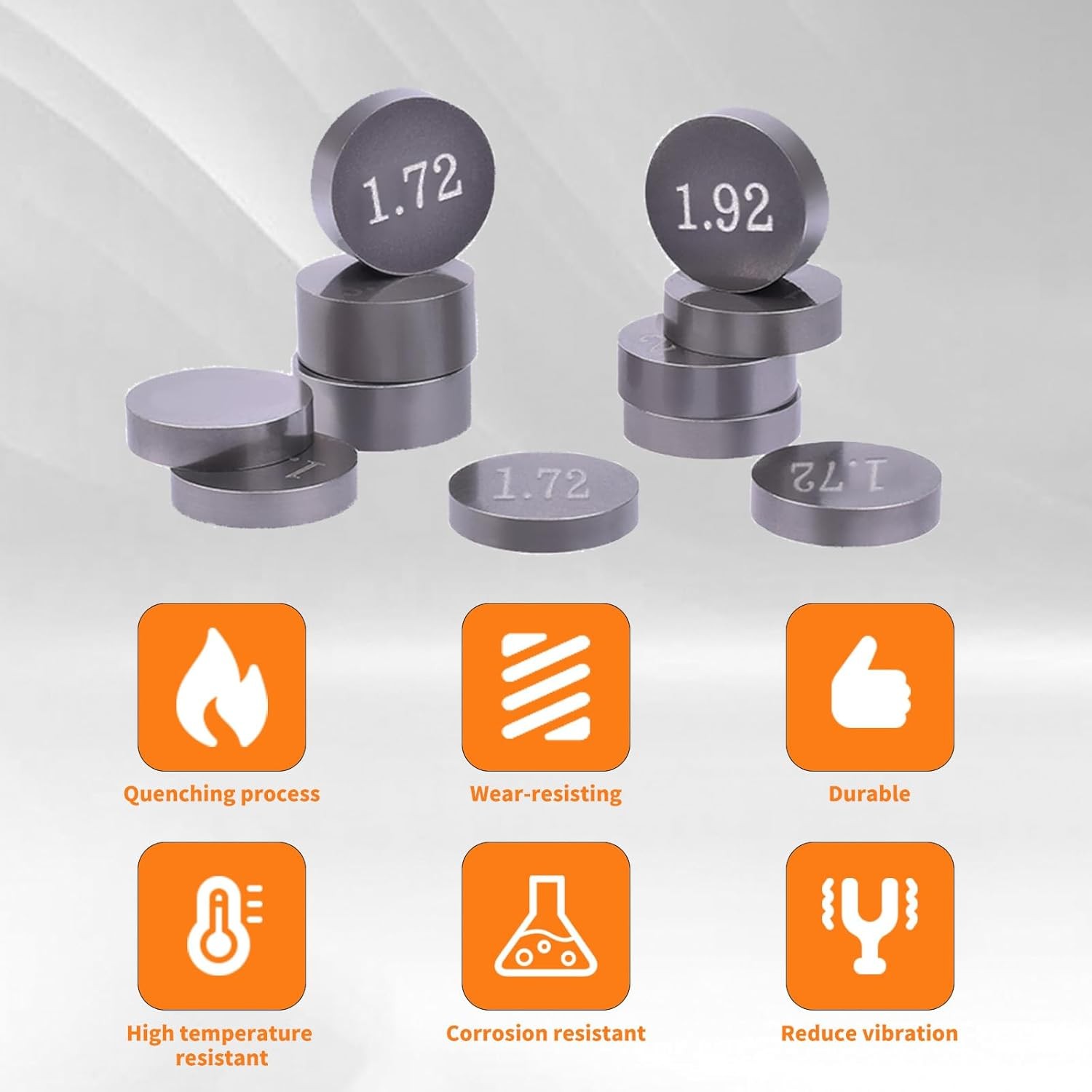 7.48mm O.D. Adjustable Valve Shim Refill Kit (1.70m Size: 1.70-1.90mm (7.48mm)