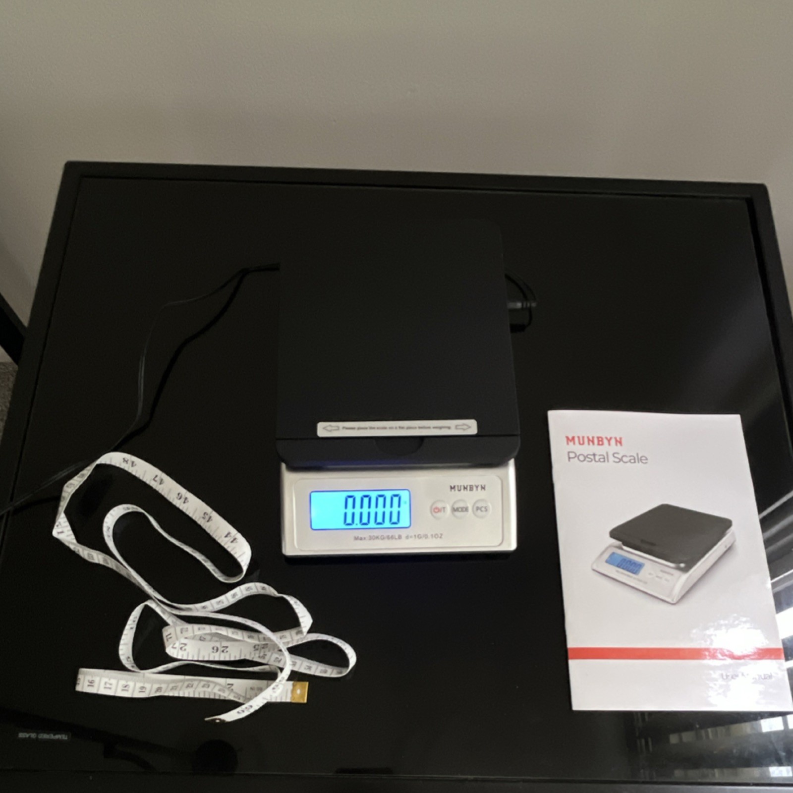 MUNBYN IPS01 Postal Scale Backlit LCD Display w/ AC Power Adapter