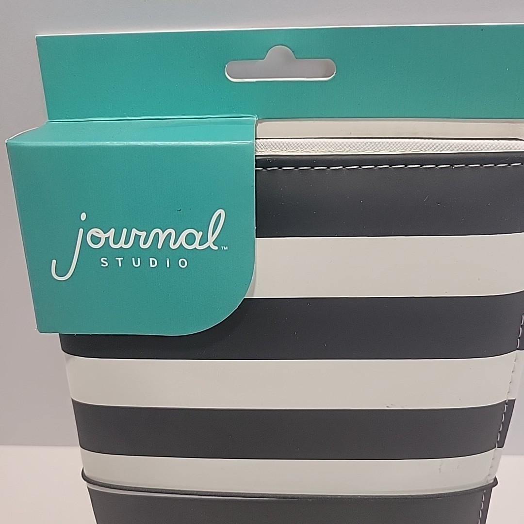 Journal Studio Journal Kit Black And White Stripe Zebra Diary Swapp