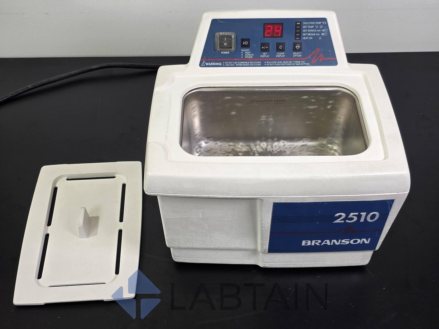 Branson 2510R-DTH Digital Heated Ultrasonic Cleaner (0.75 Gal) Used