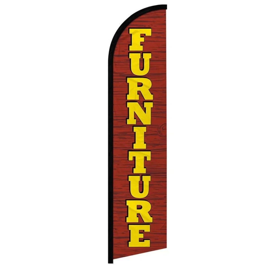 Furniture Windless Full Sleeve Feather Advertising Home Appliance Banner Flag