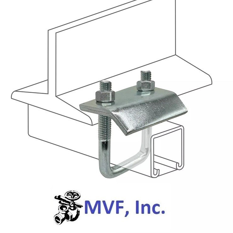 13/16″ & 1-5/8″ Strut to Beam Clamp Square U-Bolt Electro-Galvanized BC600000EG