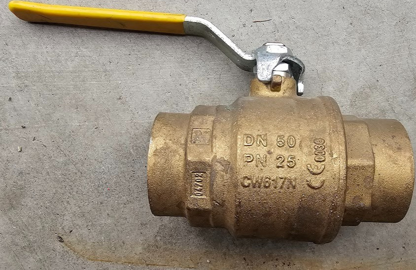 2″ IPS 600WOG FULL PORT FORGED BRASS BALL VALVE THREADED LEAD FREE