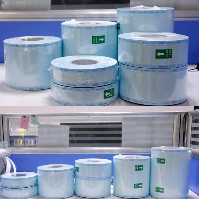 Dental Sterilization Bag For Sealing Machine Oral Tools Packing Bag 200M/Roll