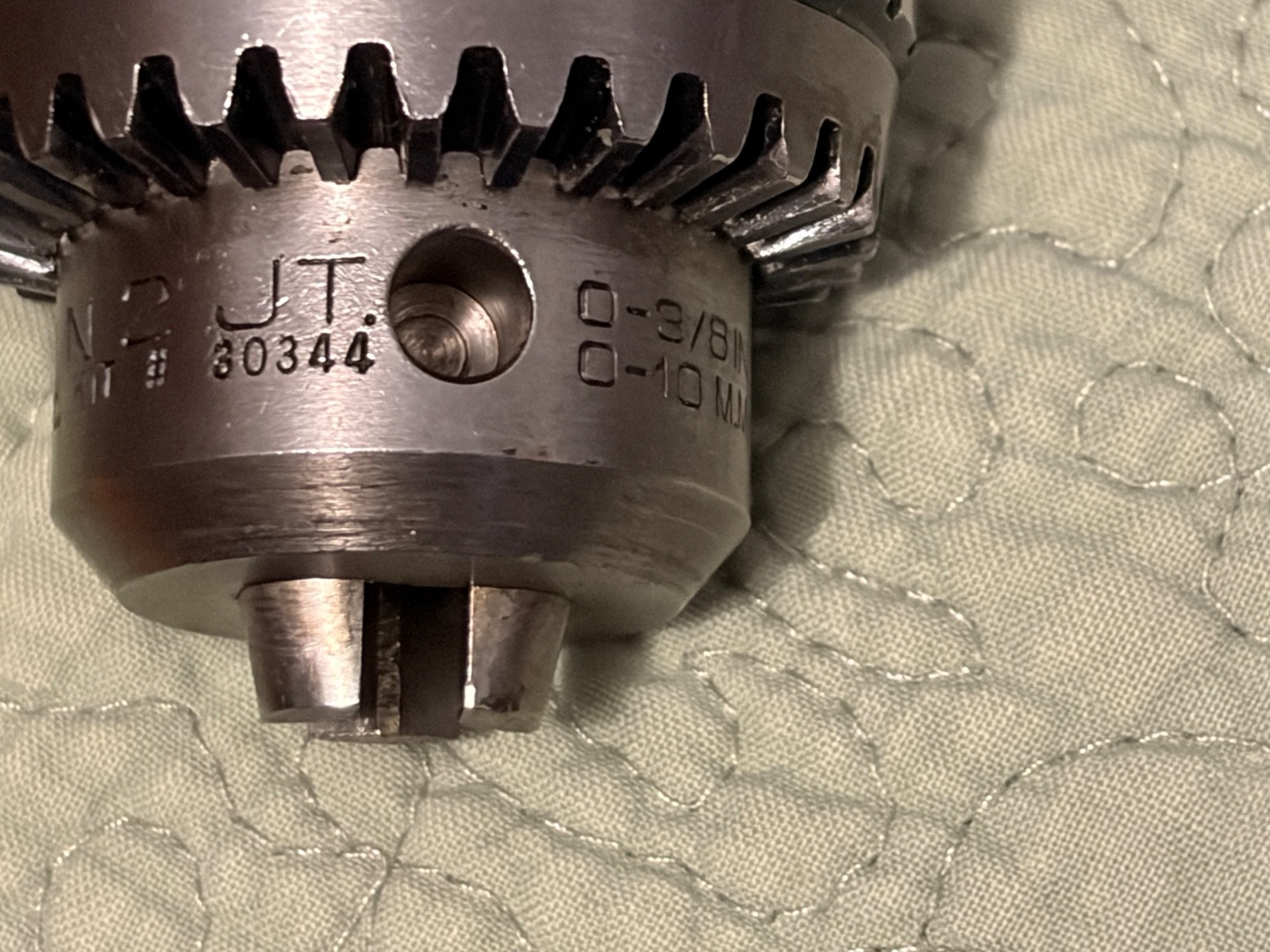 JACOBS 11N 2JT Heavy Duty BBV Super Chuck 0-3/8 (0-10mm) x 1/2″ Shank & Key GUC