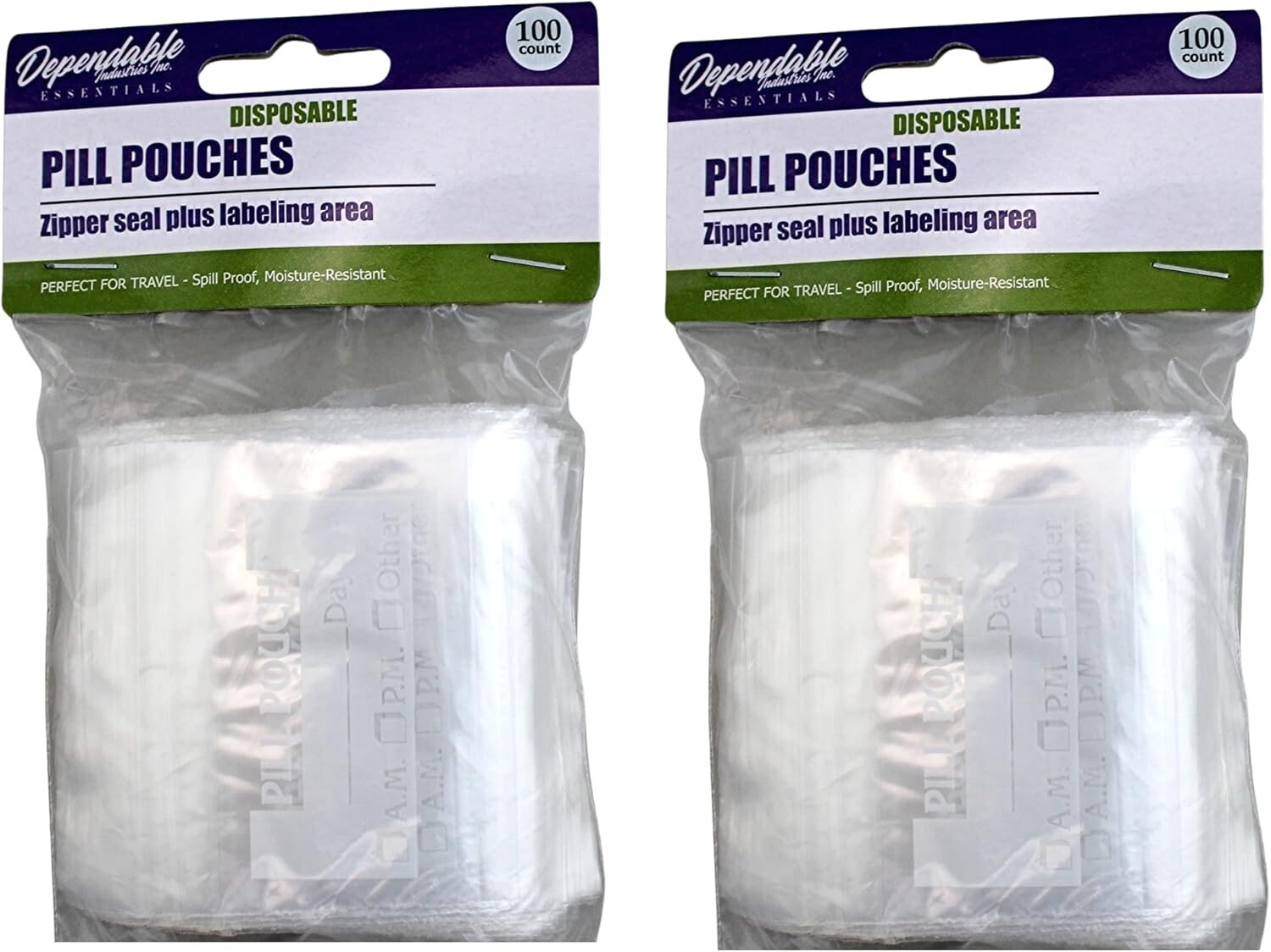 200-Pack Pill Pouches with Zipper Seal – Reusable Bags for Vitamins & Medication