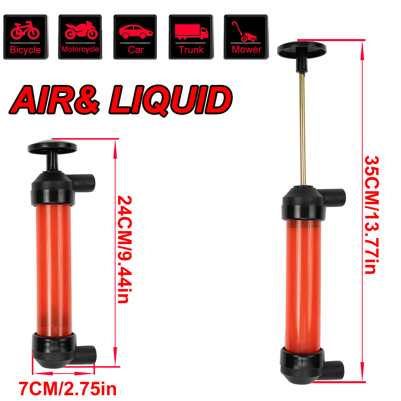 Fluid Extractor Pump Hand Manual Suction Car Oil Fuel Transmission Transfer-Tool