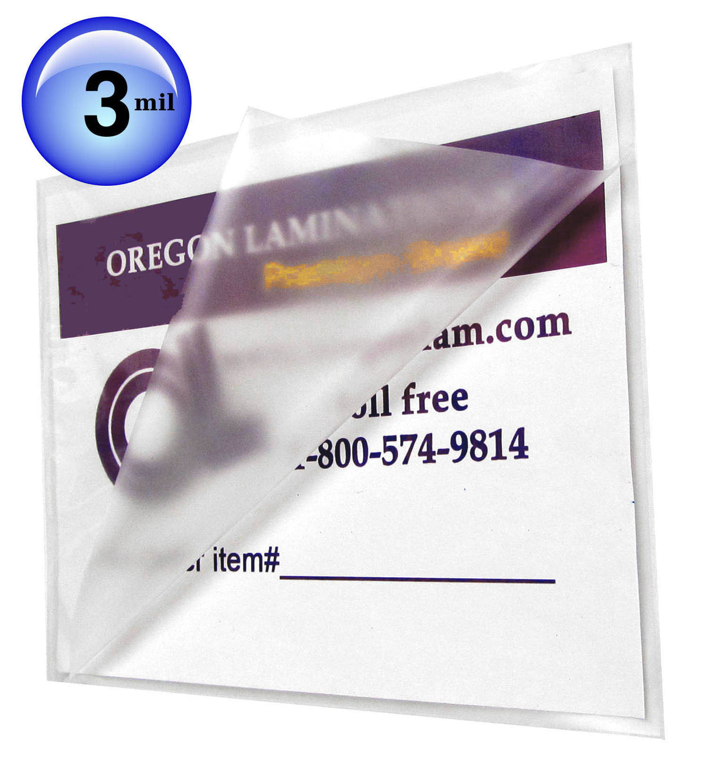 200/pack 3 Mil 12×18 Large Menu Hot Laminating Pouches 12 x 18 Clear for 11×17’s