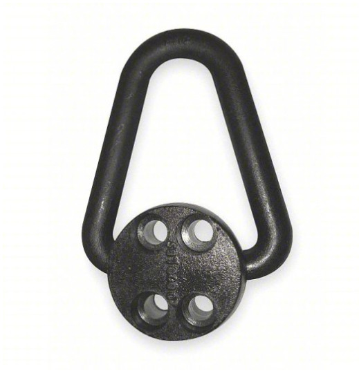 NEW DAYTON Hoist Ring: Bolt-On Mounting, 180° Pivot, 10 Ton Load Limit, 1DMW8