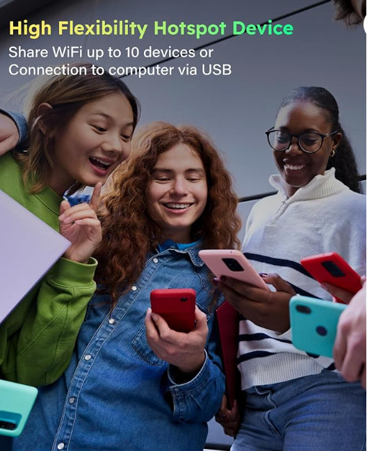 GlocalMe MeowGo G40Pro 4G Portable WiFi Hotspot for Travel in 200+ Countries, Up