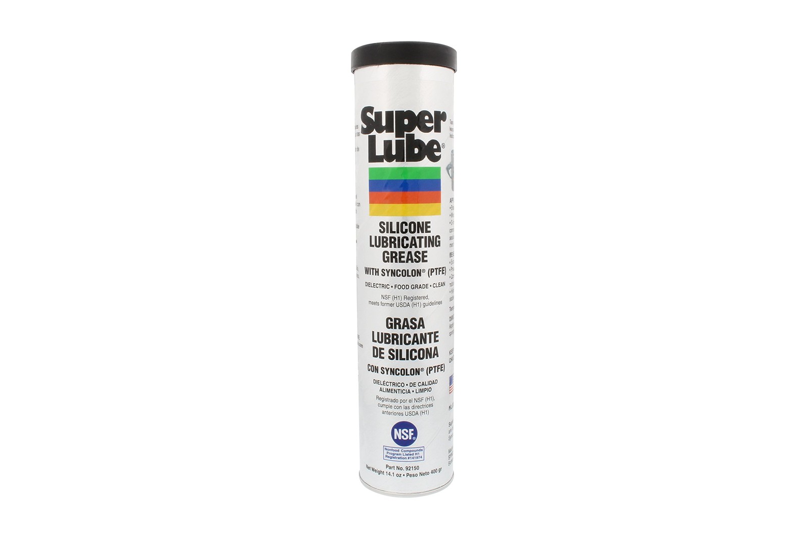 Super Lube 92150 Silicone Lubricating Grease with PTFE, 14.1 oz Cartridge