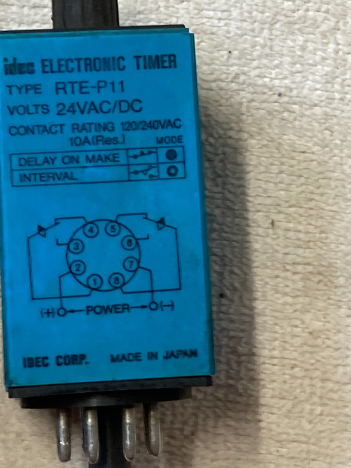 Idec RTE-P11 Electronic Timer RTEP11 24V lot of 3
