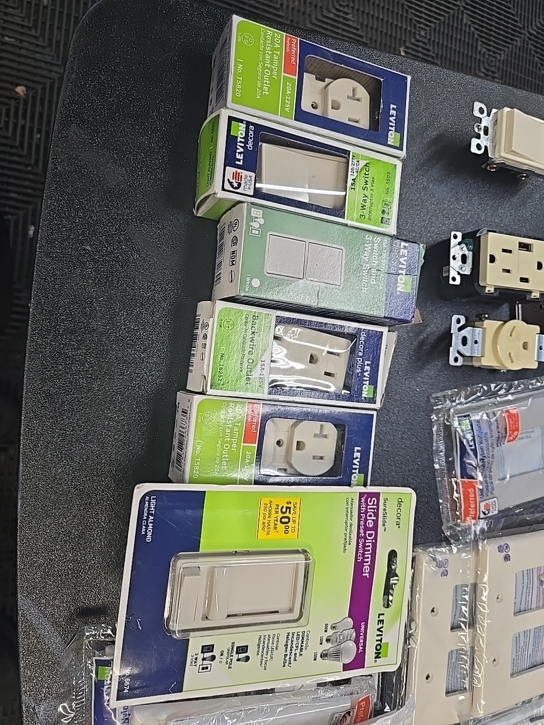 Mixed Lot Of Electrical Materials Mostly New And Some Used.