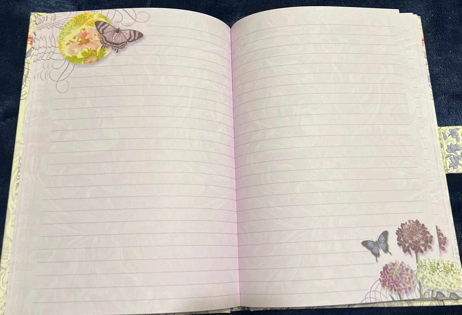 Punch Studio Journal Butterfly Dream w/ Jewel Brooch Closure 93753