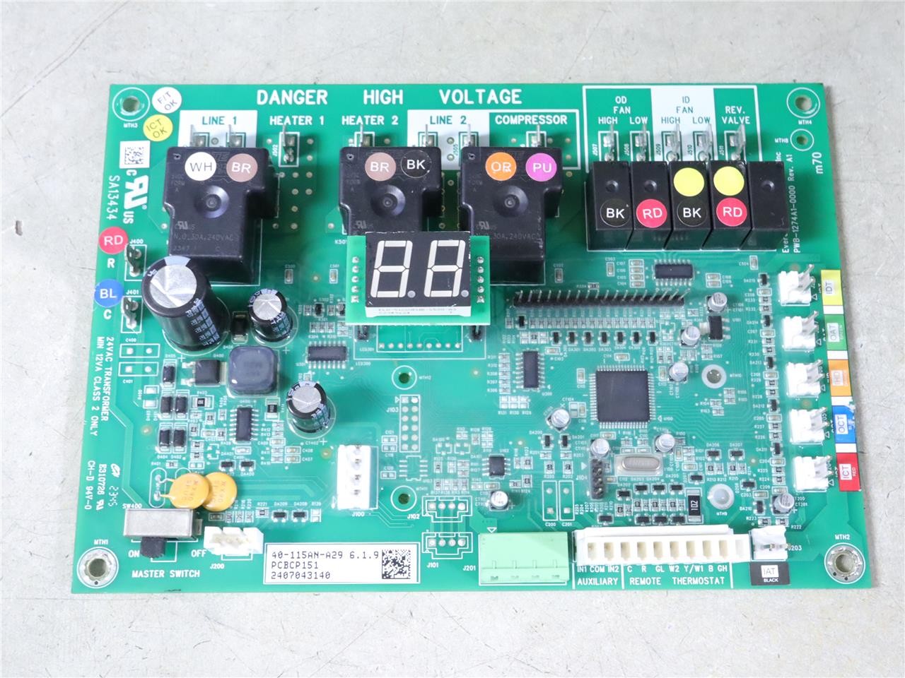 PWB-1274A1-0000 AMANA 40-115AN-A29 GOODMAN PTAC PCBCP151 Control Circuit Board
