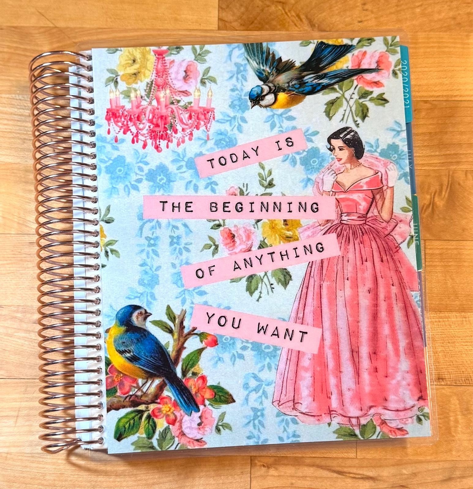 Today is Beginning of Anything Cover Set 4 use w/ Erin Condren Life Planner~