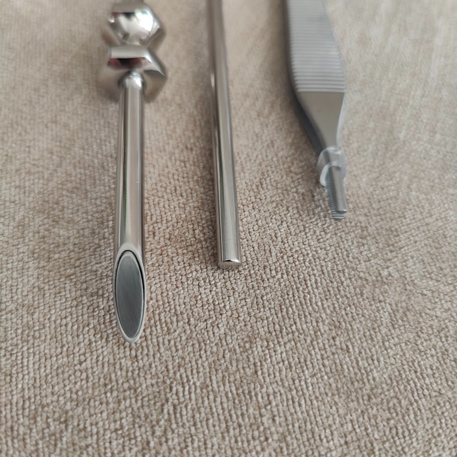 5.5mm HRT Trocar set | Canula, Beveled Obturator, Rounded Obturator & Tweezers