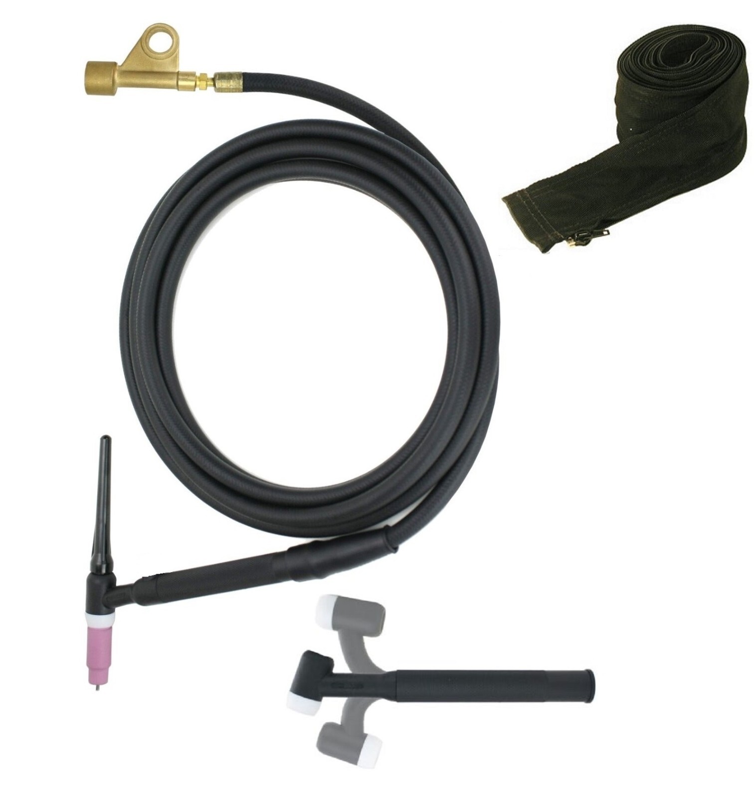 WP17F-25R TIG Welding Torch Compatible with Weldcraft Flex Head, 25FT