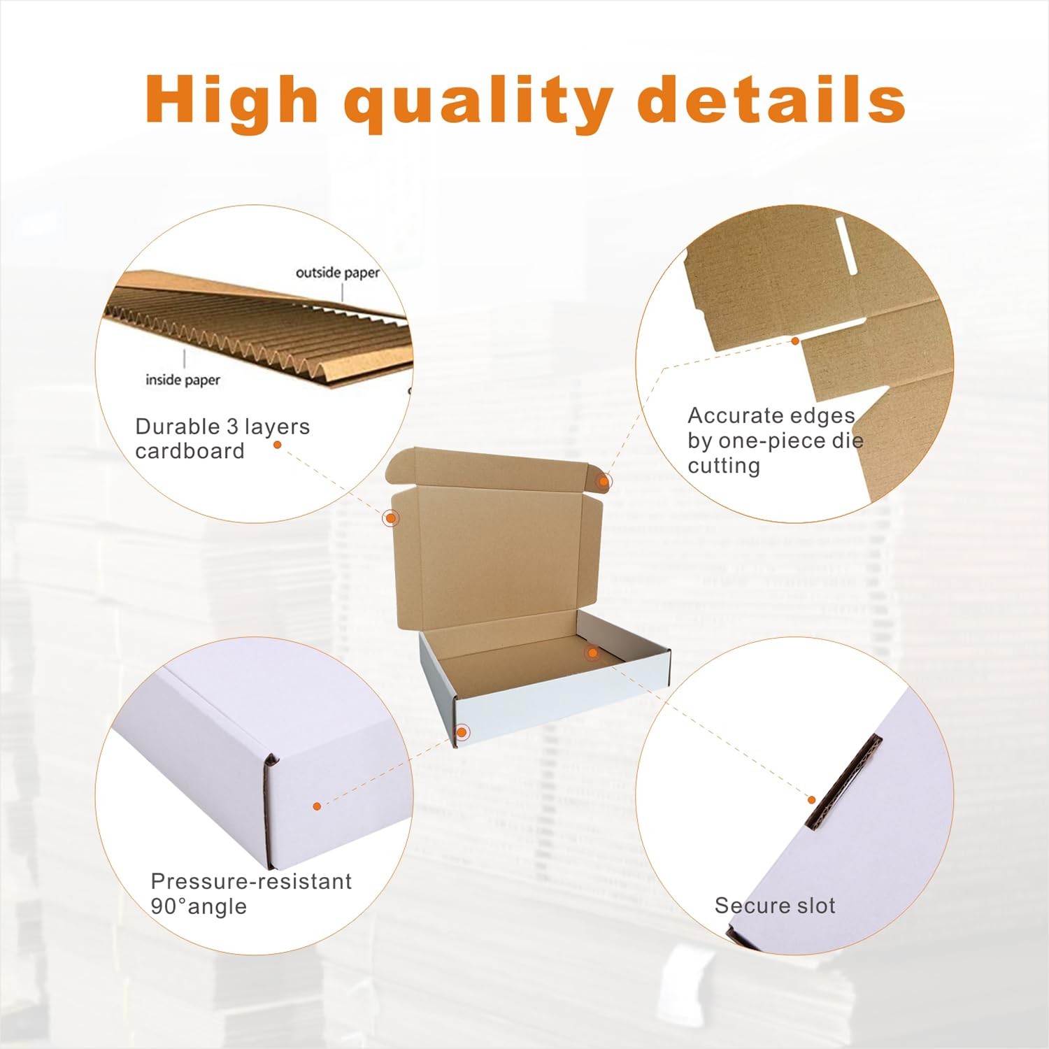 25 PCS Oyster White Corrugated Mailers 11 1/8 x 8 5/8 x 2 Inch CM118225