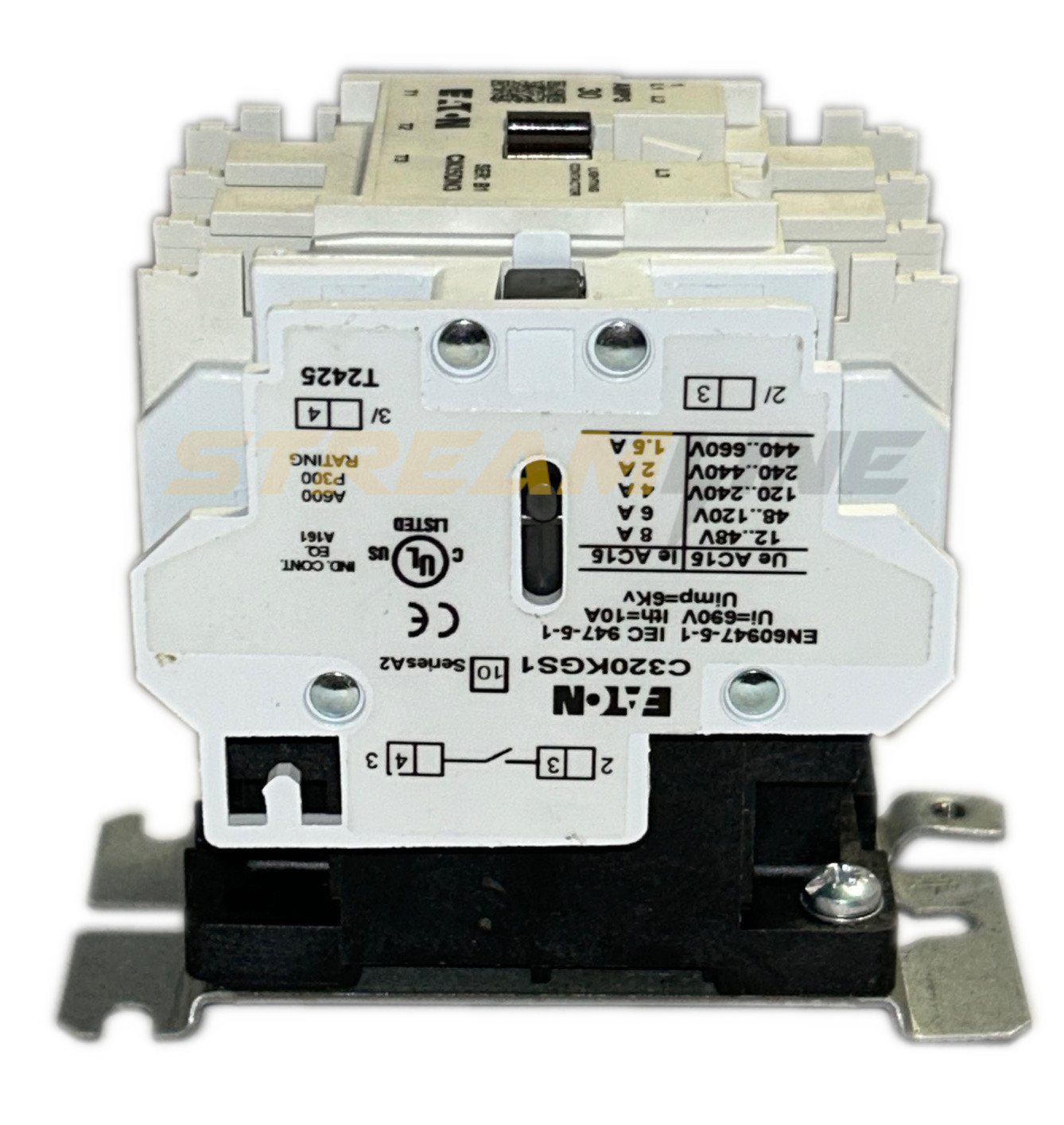 Eaton CN35DN3 Electrically Held Lighting Contactor, 30 Amp, 3-Pole, 208V Coil
