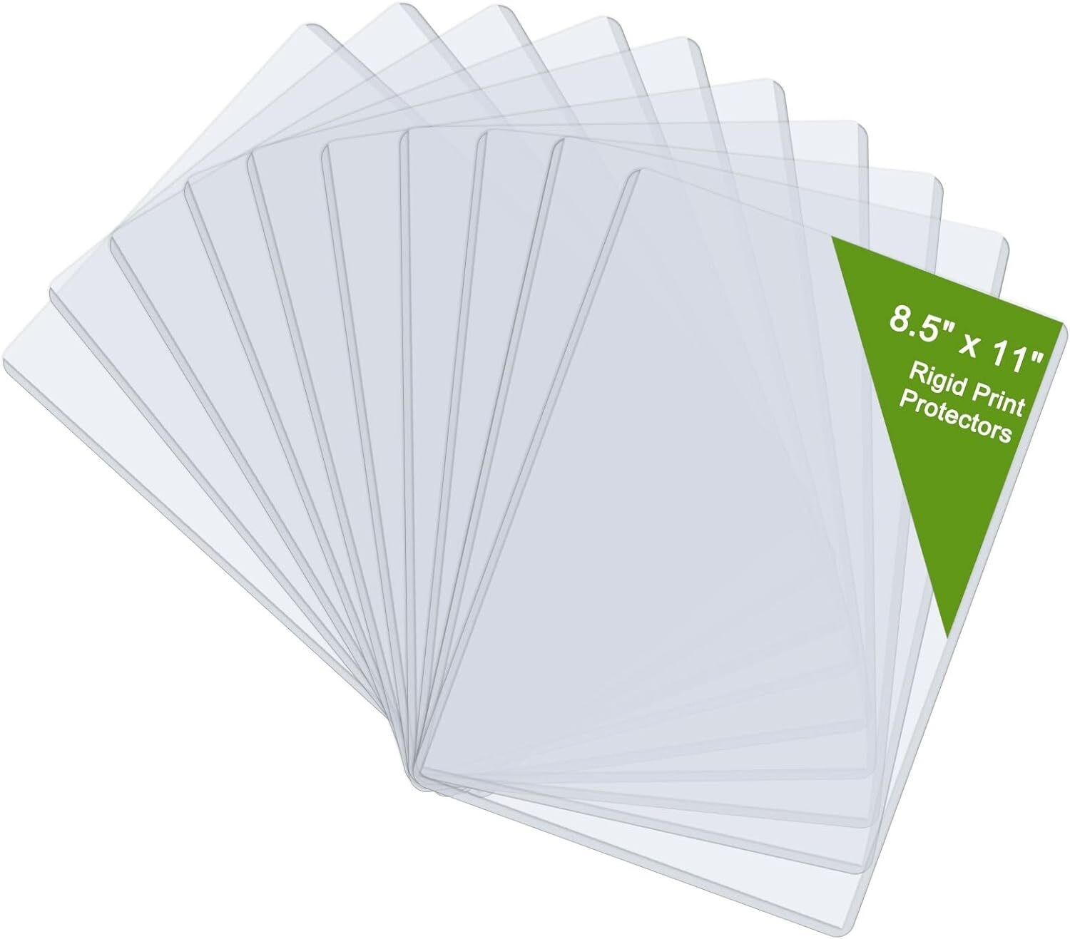8.5 X 11 Hard Plastic Sheet Protectors Rigid Print Protectors Clear Waterpro