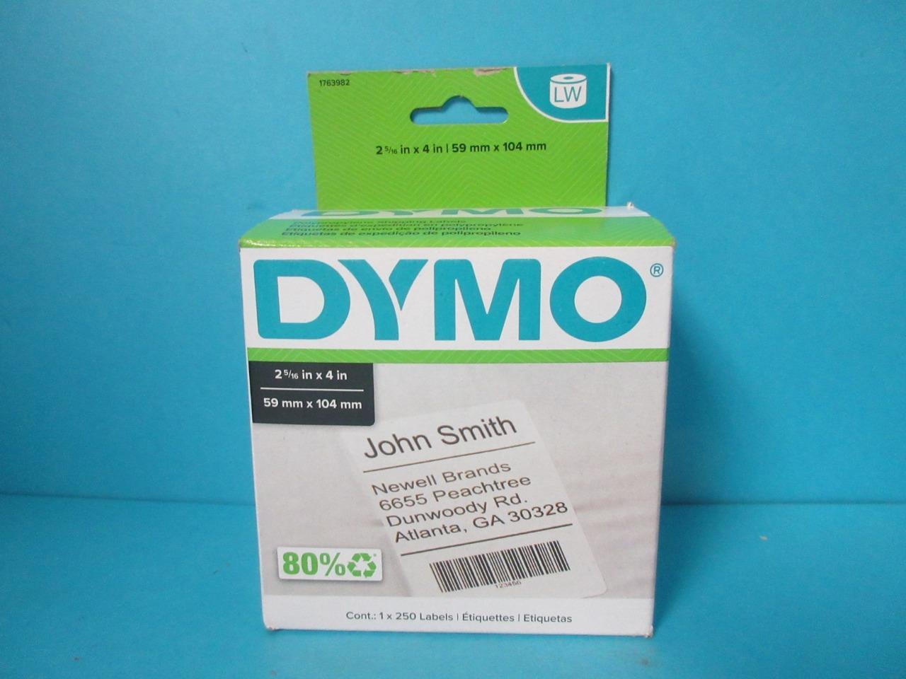 DYMO LabelWriter Shipping Labels 2 5/16 x 4 White 250 Labels/Roll 1763982