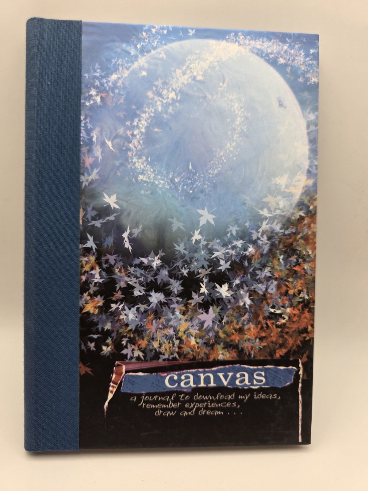 Canvas – RARE Lined Journal Blank Book New draw & Dream