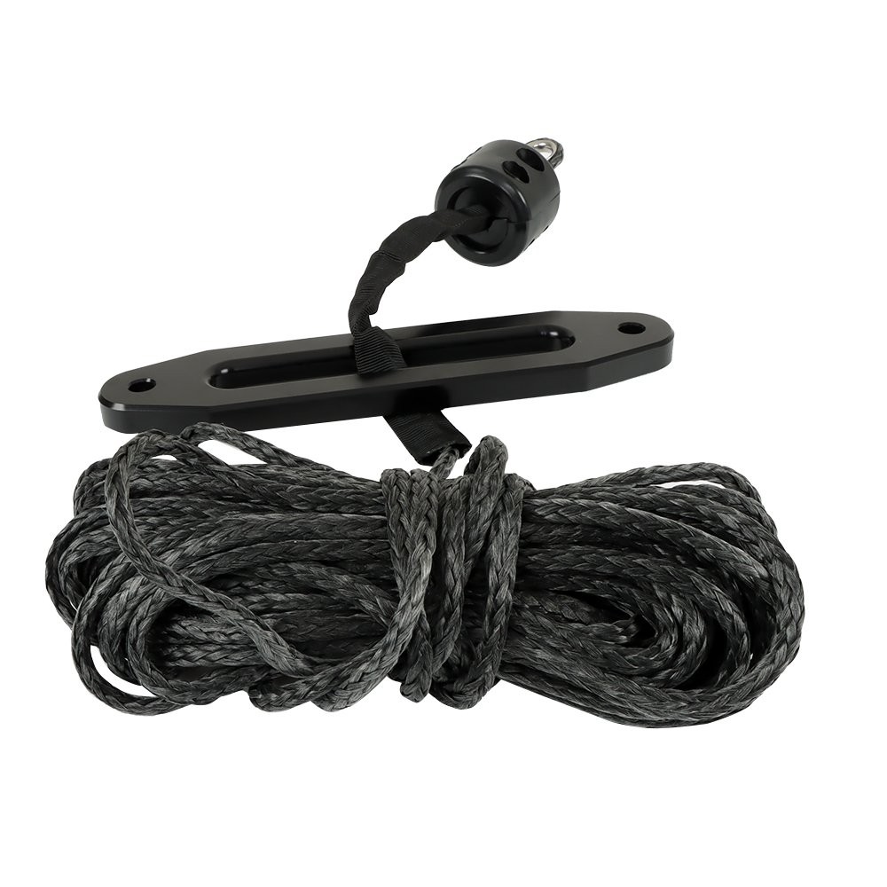1/4″x 50′ Synthetic Winch Rope Line Recovery Cable 8500LBS For ATV UTV W/ Sheath