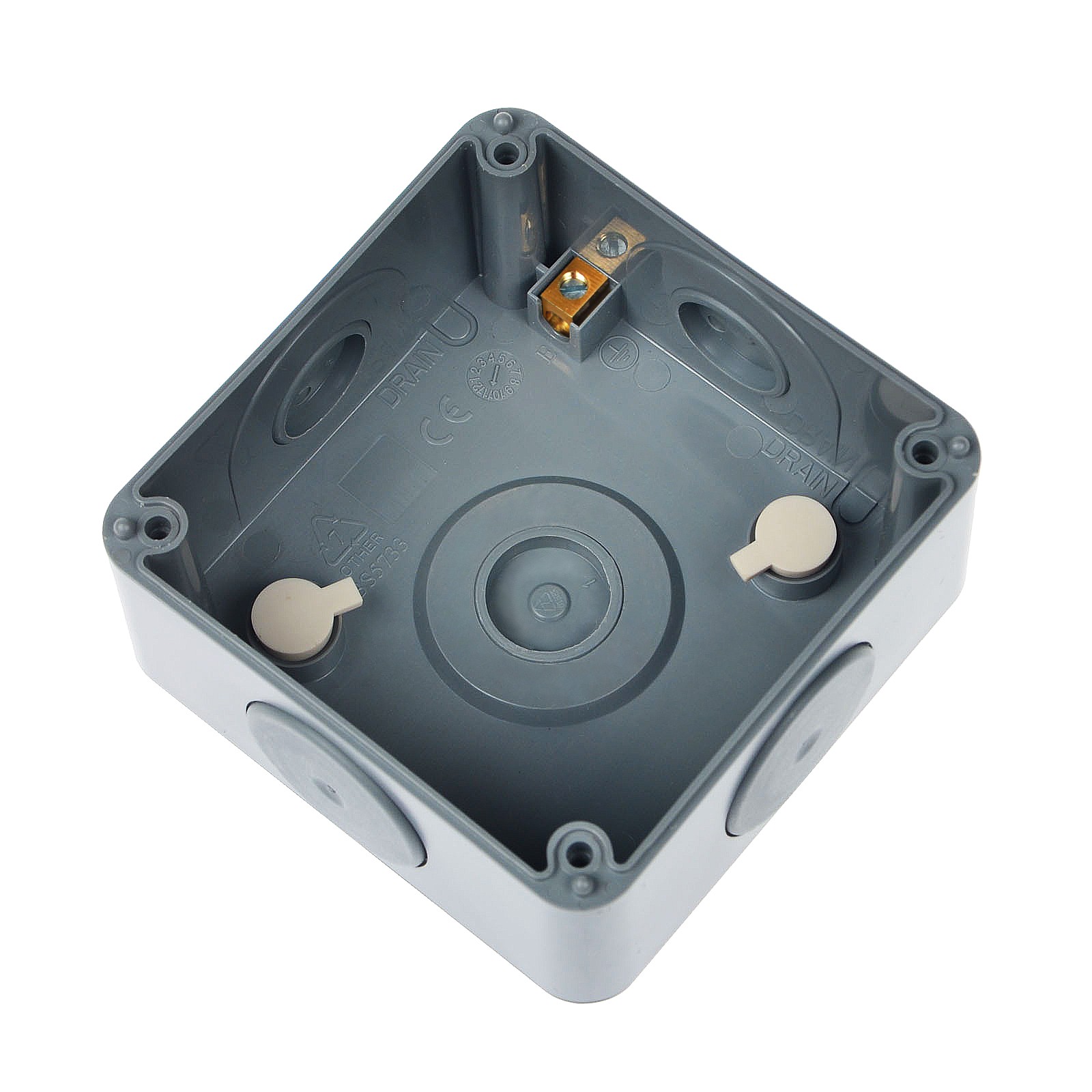 2 Gang IP66 Weatherproof Outdoor Light Switch 10A 110-250V SPDT for Yard Garage