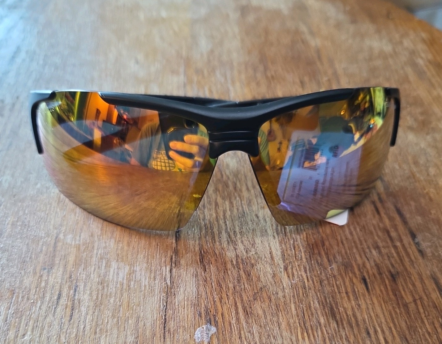 PUGS Indoor/Outdoor Safety Glasses Z87.1 Black Yellow Shatter Resistant