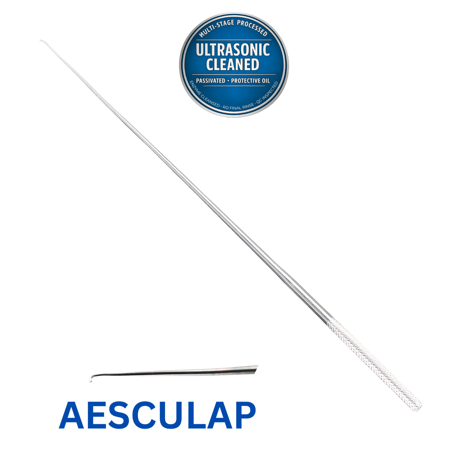 AESCULAP MA181R Day Ear Hook, Blunt, Straight, 6.25″