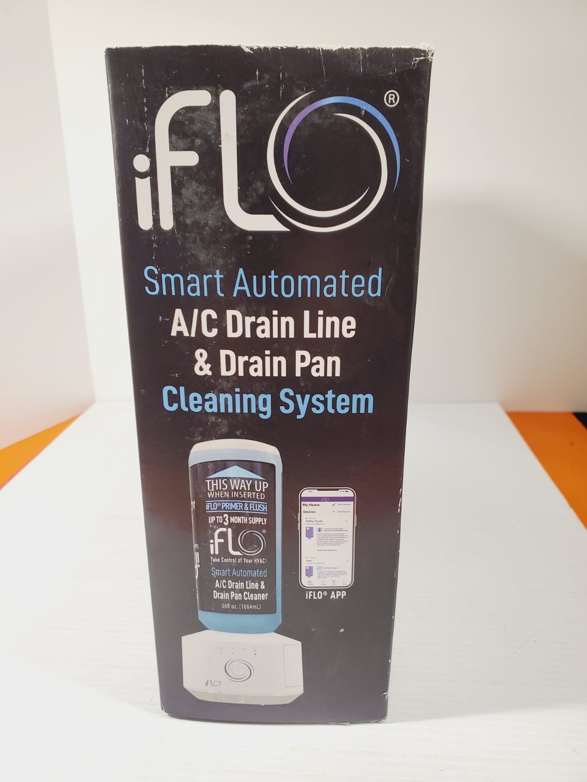 iFLO Smart Automated A/C HVAC Drain Line Cleaner System w/ 3 Month Cartridge New